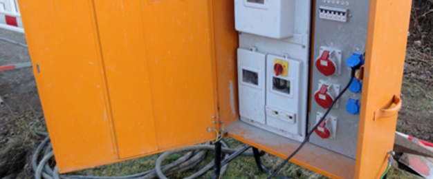Baustrom bei Kothhuber Elektro in München