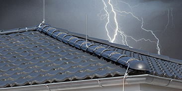 Äußerer Blitzschutz bei Kothhuber Elektro in München